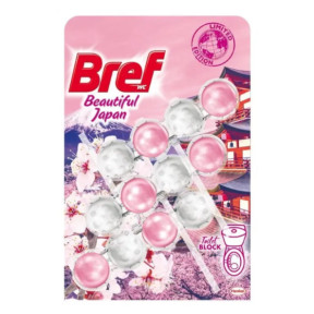 Туалетний блок для унітазу BREF Power Aktiv Beautiful Japan, 3 × 50 г